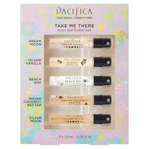 Pacifica Tahitian Gardenia Perfume Spray 1oz – Tropical Floral Fragrance with Gardenia Bloom, Jasmine & Sweet Orange, Warm Vanilla Coconut Notes, Vegan & Cruelty-Free Clean Perfume for Women(Wood)