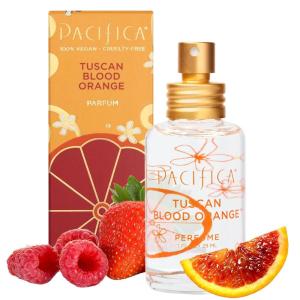 Pacifica Tahitian Gardenia Perfume Spray 1oz – Tropical Floral Fragrance with Gardenia Bloom, Jasmine & Sweet Orange, Warm Vanilla Coconut Notes, Vegan & Cruelty-Free Clean Perfume for Women(Tuscan Blood Orange)