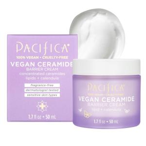 Pacifica Wake Up Beautiful Retinoid Night Cream – Overnight Anti-Aging Moisturizer with Hyaluronic Acid & Melatonin, Reduces Wrinkles & Fine Lines, Hydrating and Gentle for Dry or Mature Skin, Vegan(Barrier Cream)