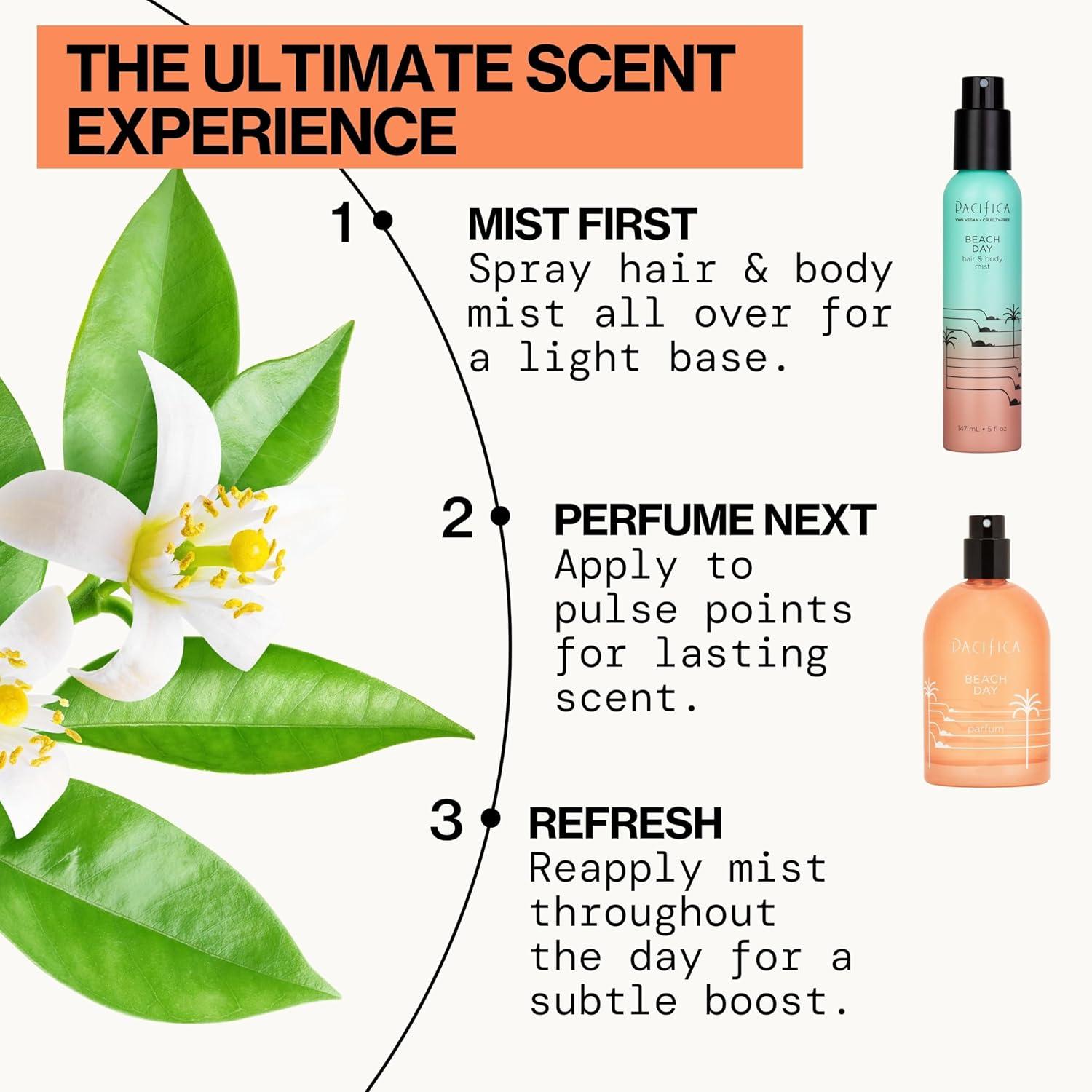 image:imagePacifica Beauty Flower Moon Spray Perfume Passion Euphoria Jasmine Peach Vanilla Musk Clean Vegan 1 fl ozBeach Day Salt Sandalwood Orange Flower and Smoke Notes