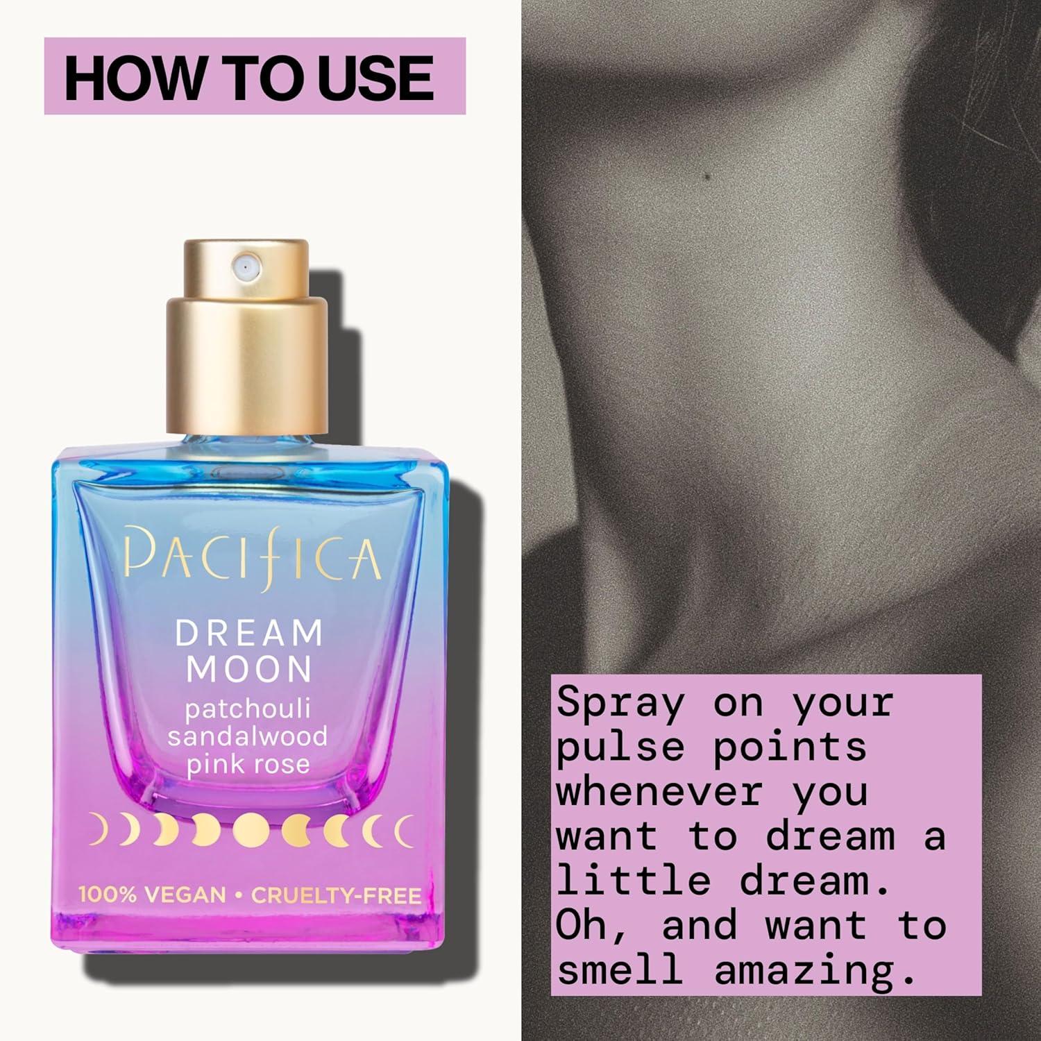 image:imagePacifica Beauty Flower Moon Spray Perfume Passion Euphoria Jasmine Peach Vanilla Musk Clean Vegan 1 fl ozDream Moon Pink Rose Sandalwood Patchouli