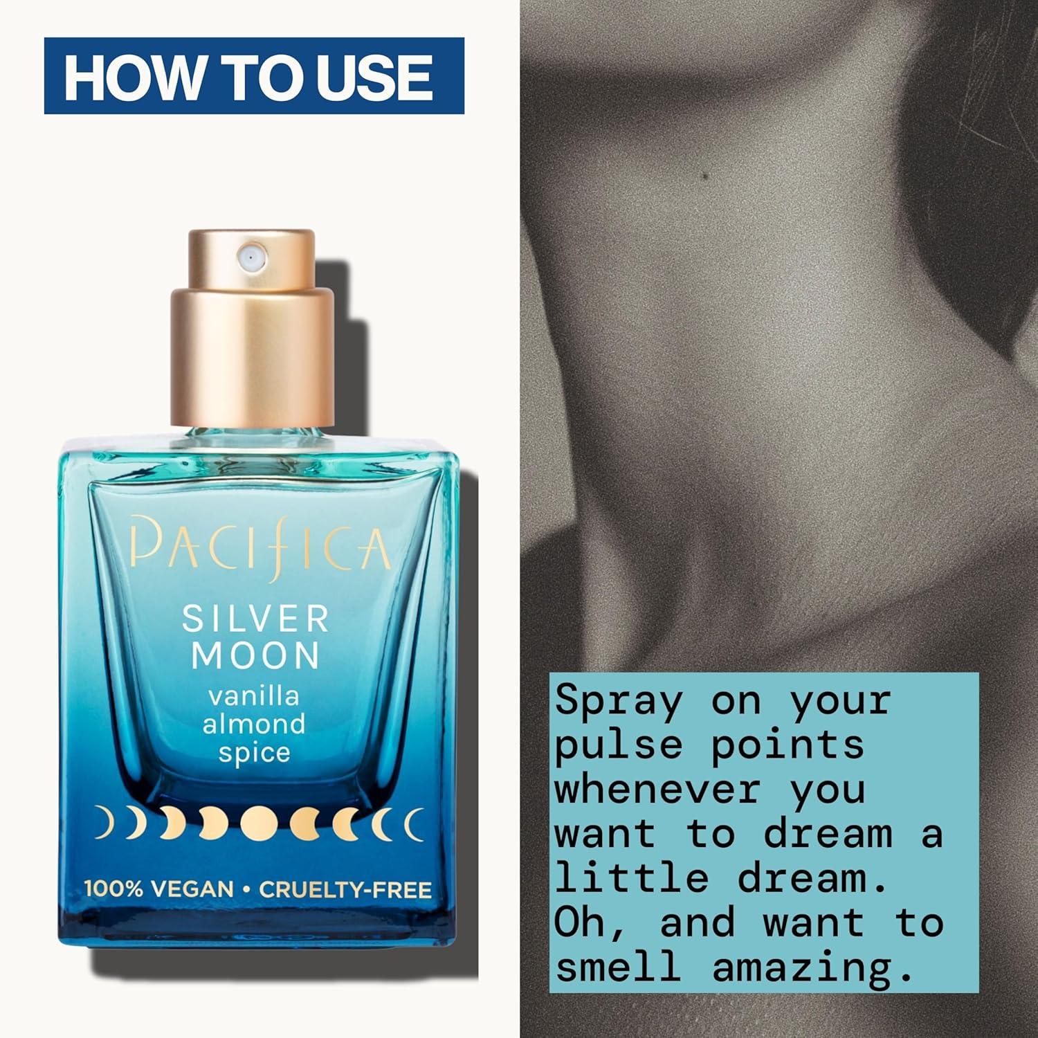image:imagePacifica Beauty Flower Moon Spray Perfume Passion Euphoria Jasmine Peach Vanilla Musk Clean Vegan 1 fl ozSilver Moon Vanilla Almond Spice