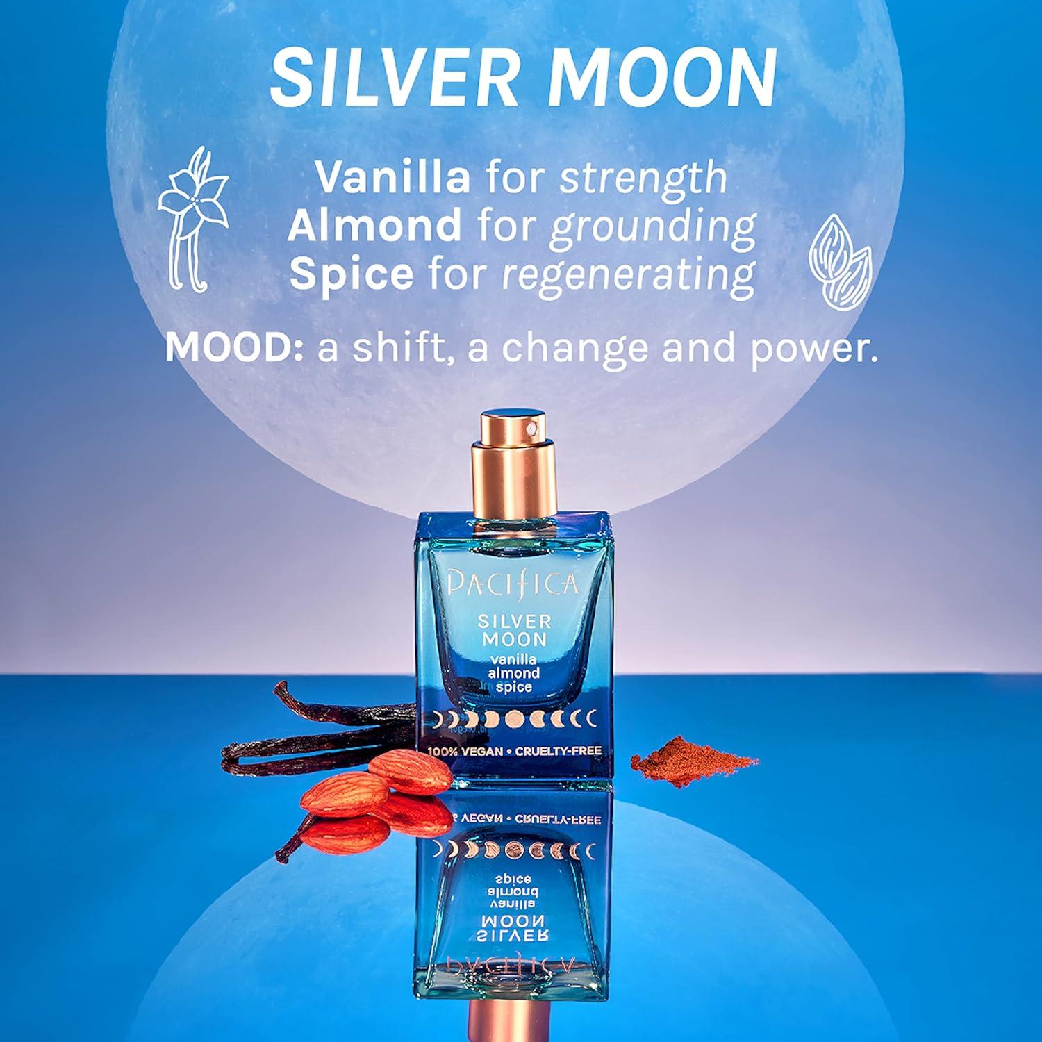 image:imagePacifica Beauty Flower Moon Spray Perfume Passion Euphoria Jasmine Peach Vanilla Musk Clean Vegan 1 fl ozSilver Moon Vanilla Almond Spice