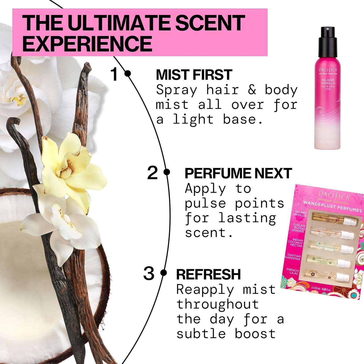 image:imagePacifica Beauty Flower Moon Spray Perfume Passion Euphoria Jasmine Peach Vanilla Musk Clean Vegan 1 fl ozVanilla French Lilac Tahitian Gardenia Indian Coconut Nectar Tuscan Blood Orange