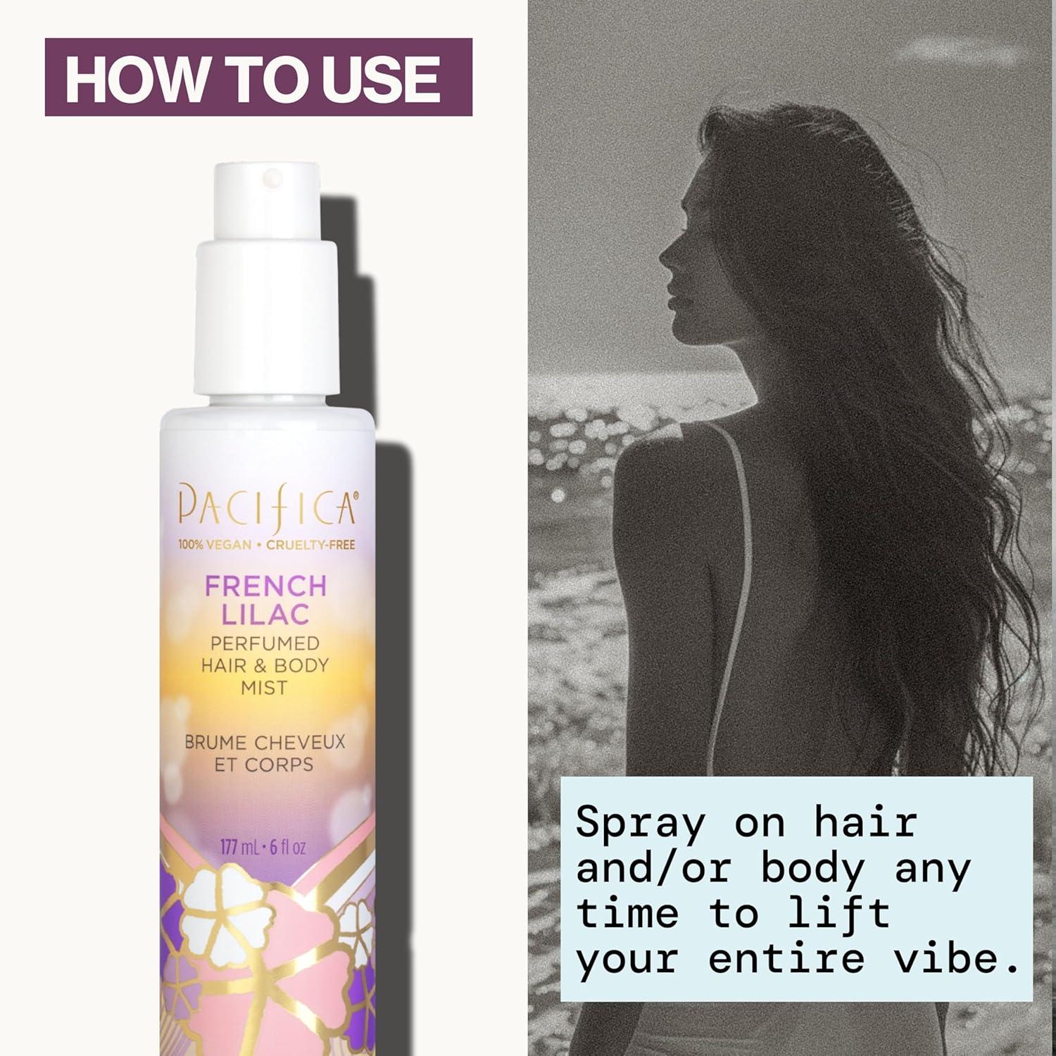 image:imagePacifica Hair Perfume amp Body Fragrance Spray Mist Flower Moon with Jasmine Peach amp Vanilla AlcoholFree Vegan amp CrueltyFree 65 ozFrench Lilac
