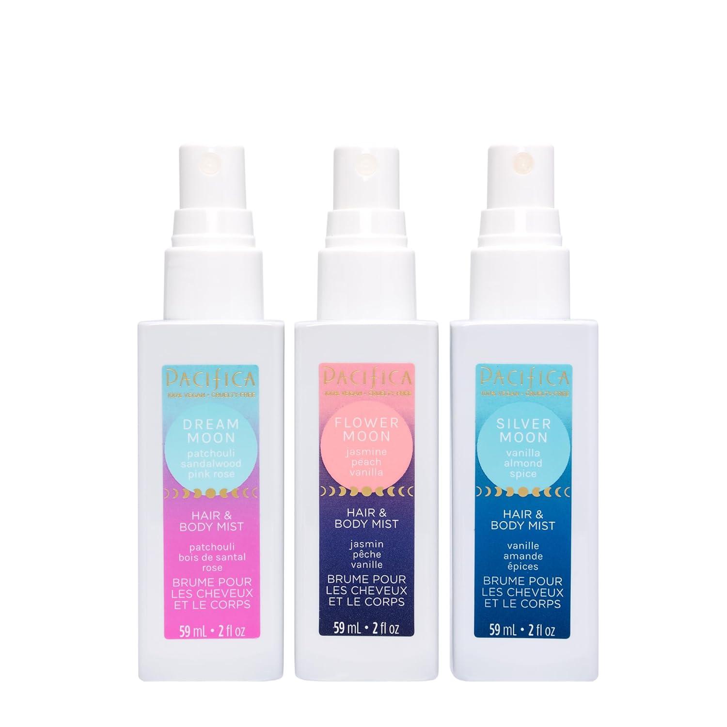 image:imagePacifica Hair Perfume amp Body Fragrance Spray Mist Flower Moon with Jasmine Peach amp Vanilla AlcoholFree Vegan amp CrueltyFree 65 ozMoon Mood Hair Body Mists Set