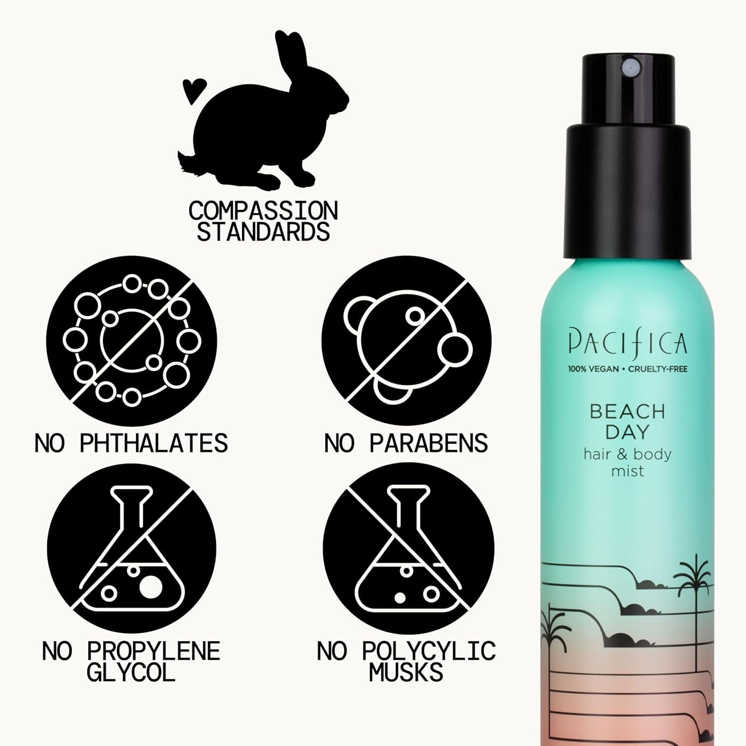 image:imagePacifica Hair Perfume amp Body Fragrance Spray Mist Flower Moon with Jasmine Peach amp Vanilla AlcoholFree Vegan amp CrueltyFree 65 ozNew Beach Day