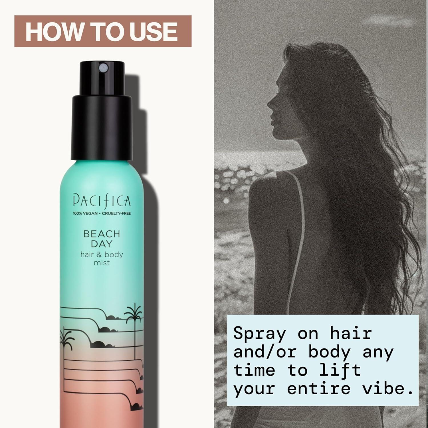 image:imagePacifica Hair Perfume amp Body Fragrance Spray Mist Flower Moon with Jasmine Peach amp Vanilla AlcoholFree Vegan amp CrueltyFree 65 ozNew Beach Day