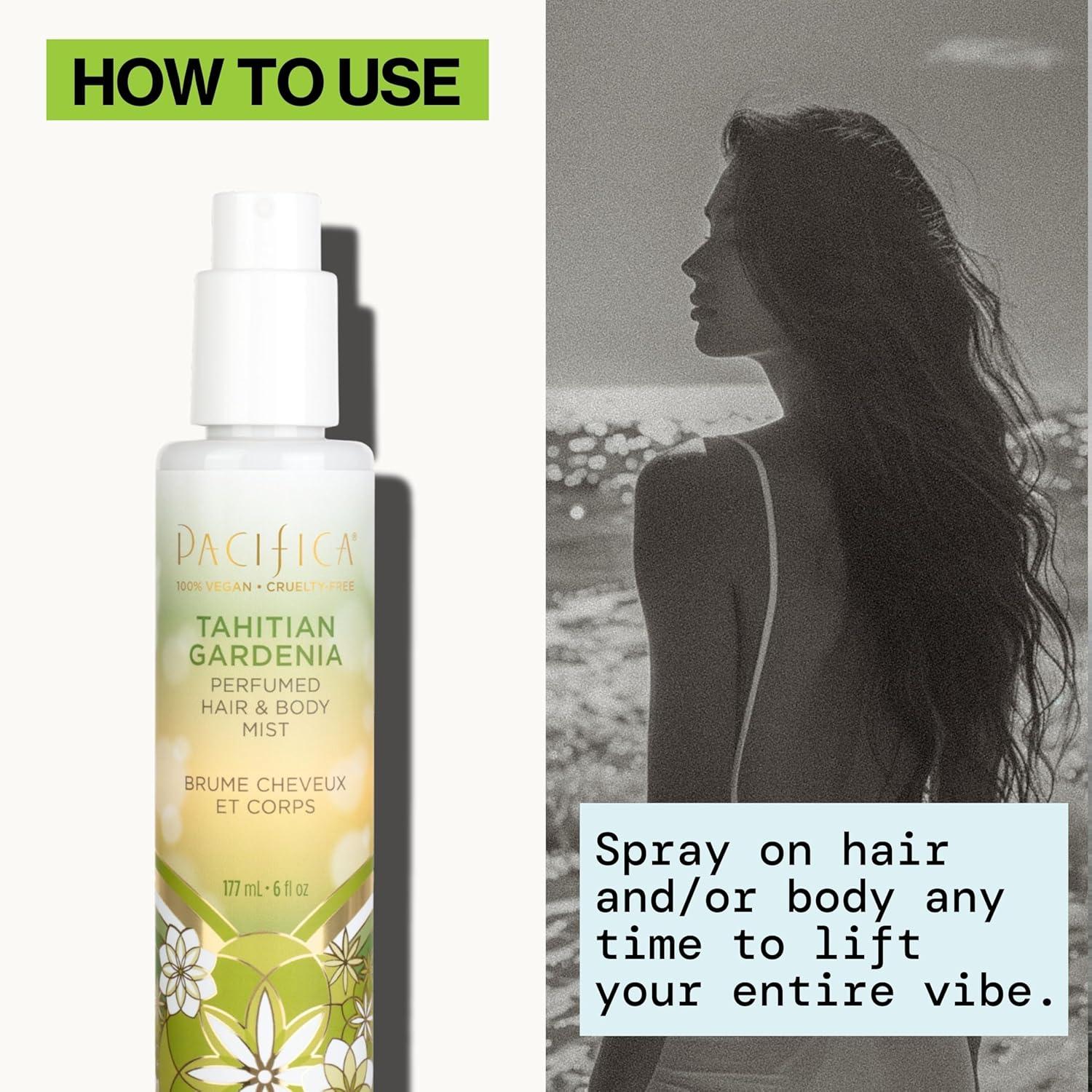 image:imagePacifica Hair Perfume amp Body Fragrance Spray Mist Flower Moon with Jasmine Peach amp Vanilla AlcoholFree Vegan amp CrueltyFree 65 ozTahitian Gardenia