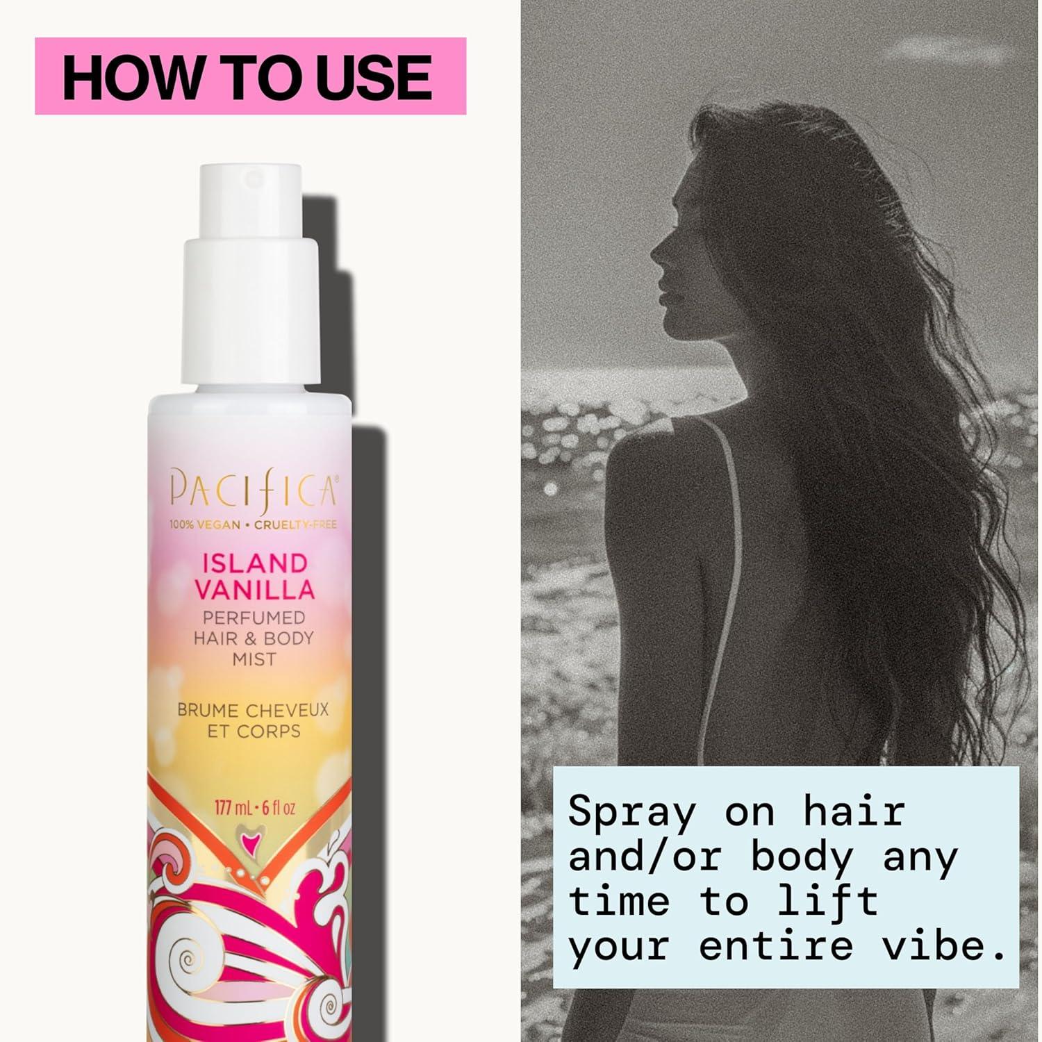 image:imagePacifica Hair Perfume amp Body Fragrance Spray Mist Flower Moon with Jasmine Peach amp Vanilla AlcoholFree Vegan amp CrueltyFree 65 ozVanilla