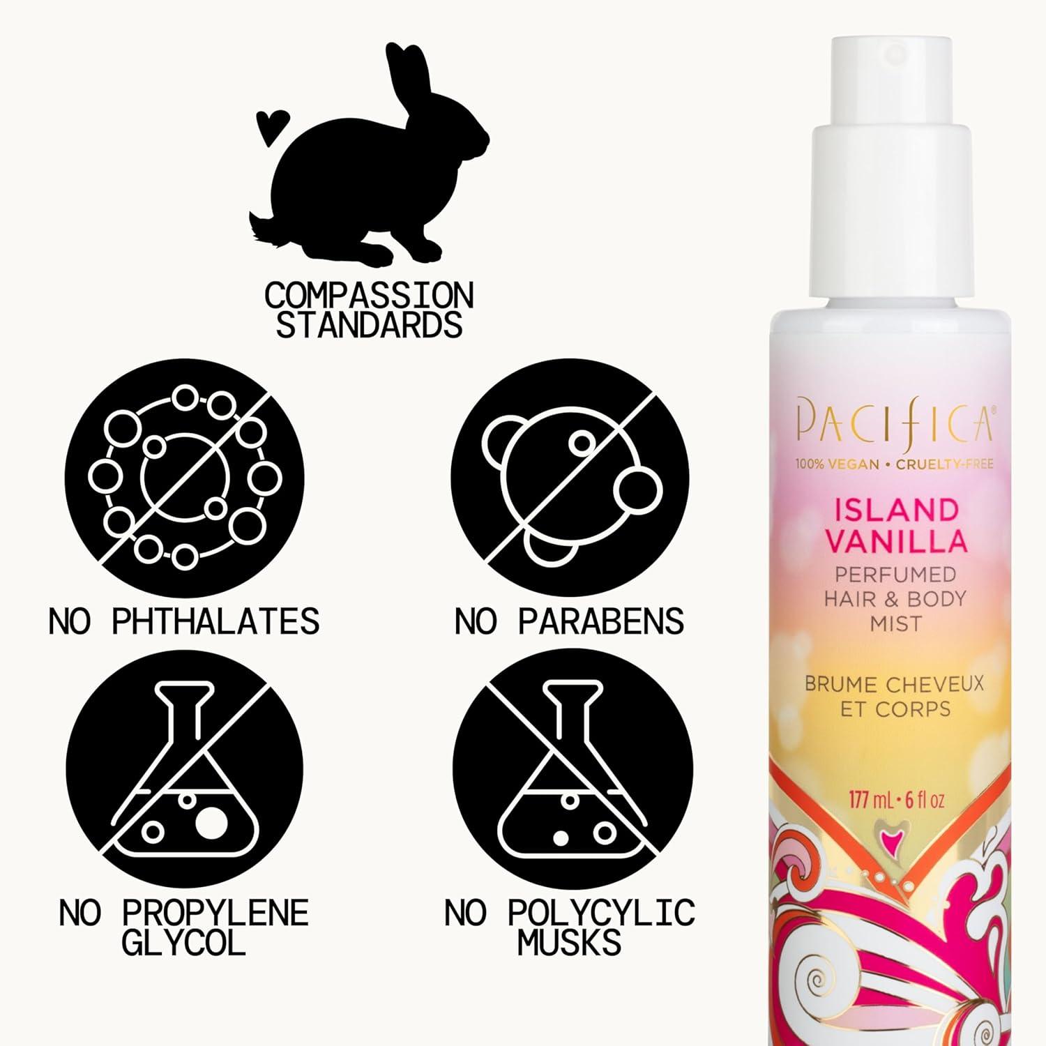 image:imagePacifica Hair Perfume amp Body Fragrance Spray Mist Flower Moon with Jasmine Peach amp Vanilla AlcoholFree Vegan amp CrueltyFree 65 ozVanilla