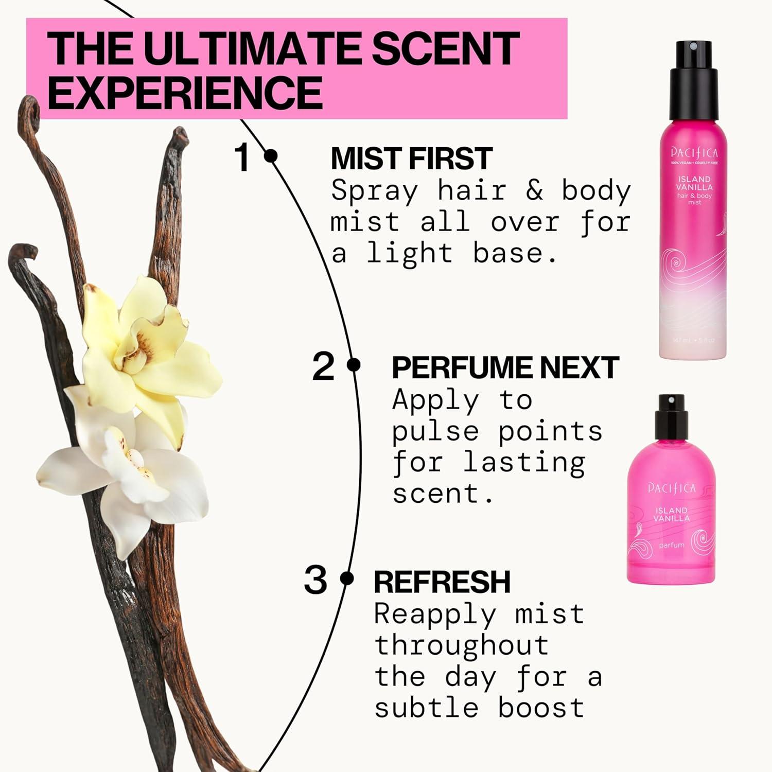 image:imagePacifica Hair Perfume amp Body Fragrance Spray Mist Flower Moon with Jasmine Peach amp Vanilla AlcoholFree Vegan amp CrueltyFree 65 ozVanilla