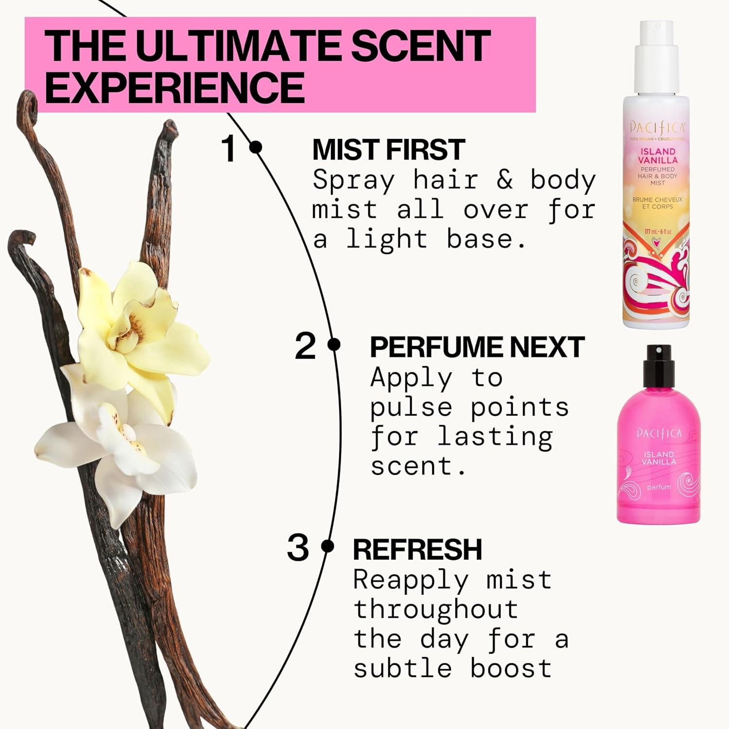 image:imagePacifica Hair Perfume amp Body Fragrance Spray Mist Flower Moon with Jasmine Peach amp Vanilla AlcoholFree Vegan amp CrueltyFree 65 ozVanilla