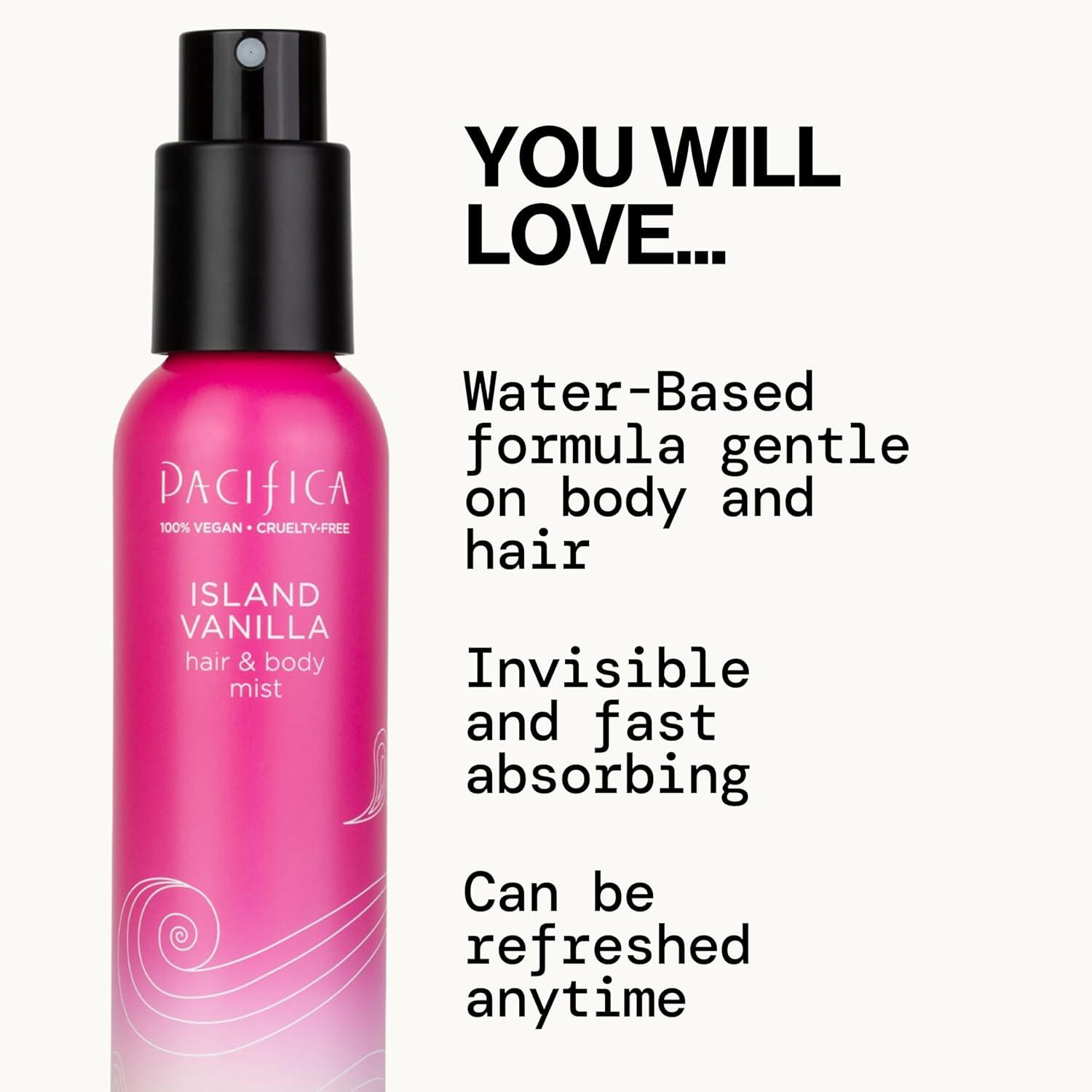 image:imagePacifica Hair Perfume amp Body Fragrance Spray Mist Flower Moon with Jasmine Peach amp Vanilla AlcoholFree Vegan amp CrueltyFree 65 ozVanilla