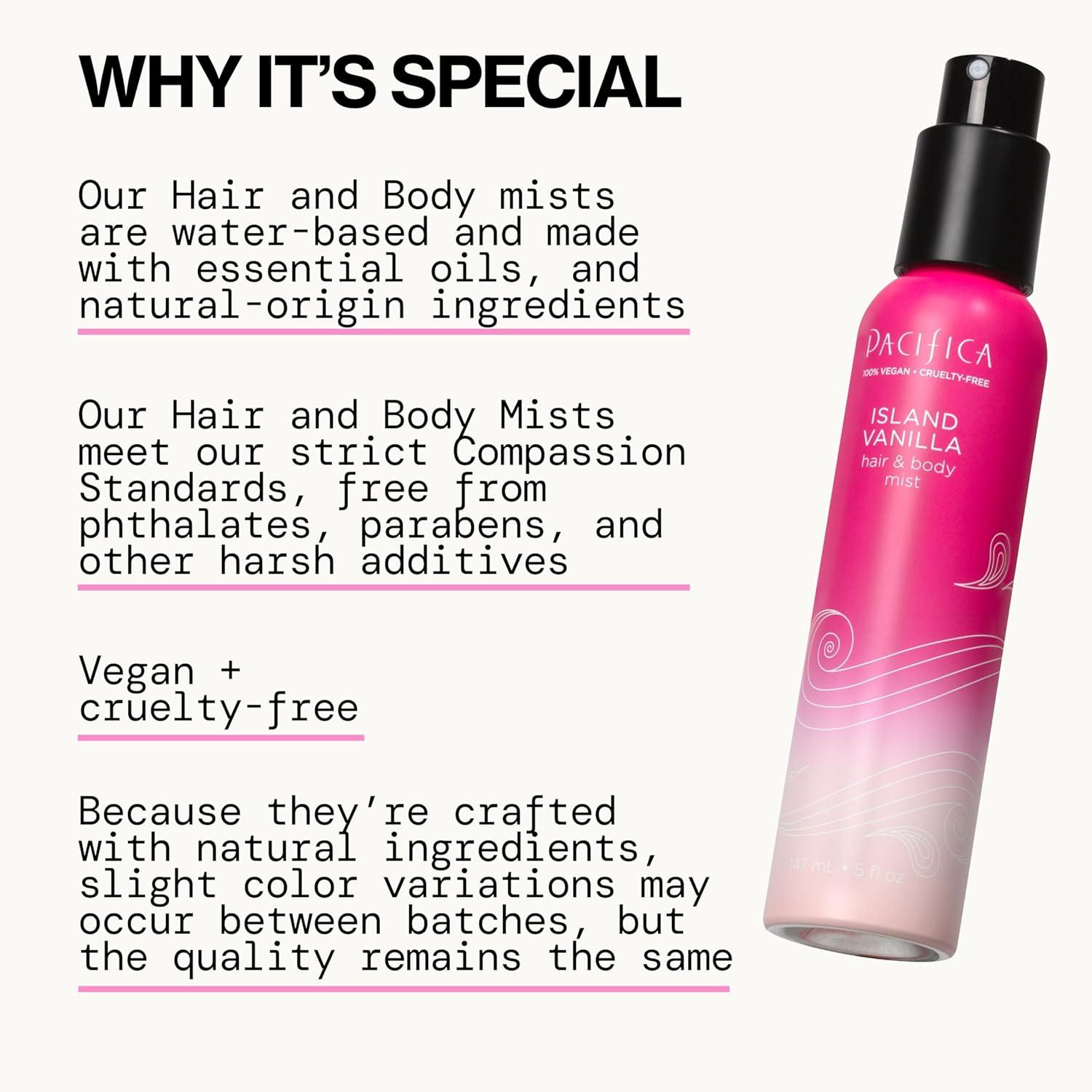 image:imagePacifica Hair Perfume amp Body Fragrance Spray Mist Flower Moon with Jasmine Peach amp Vanilla AlcoholFree Vegan amp CrueltyFree 65 ozVanilla
