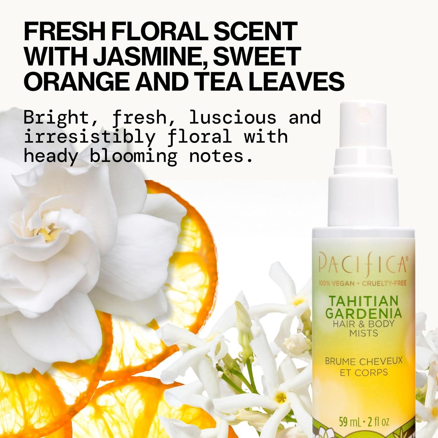 image:imagePacifica Hair Perfume amp Body Fragrance Spray Mist Flower Moon with Jasmine Peach amp Vanilla AlcoholFree Vegan amp CrueltyFree 65 ozWanderlust Hair Body Mists Set