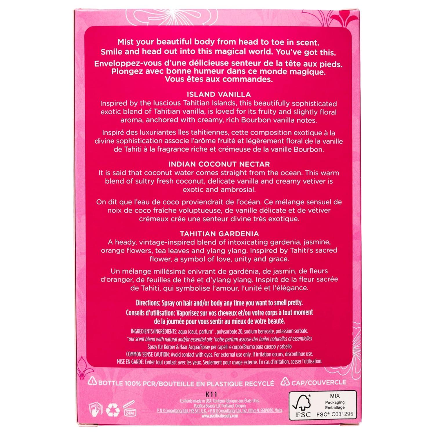 image:imagePacifica Hair Perfume amp Body Fragrance Spray Mist Flower Moon with Jasmine Peach amp Vanilla AlcoholFree Vegan amp CrueltyFree 65 ozWanderlust Hair Body Mists Set