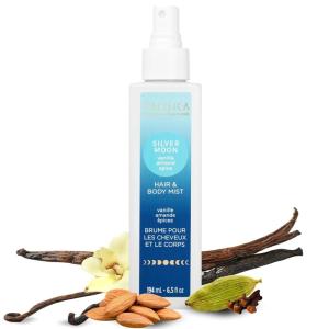 Pacifica Hair Perfume & Body Fragrance Spray Mist – Flower Moon with Jasmine, Peach & Vanilla – Alcohol-Free, Vegan & Cruelty-Free, 6.5 oz(Silver Moon)