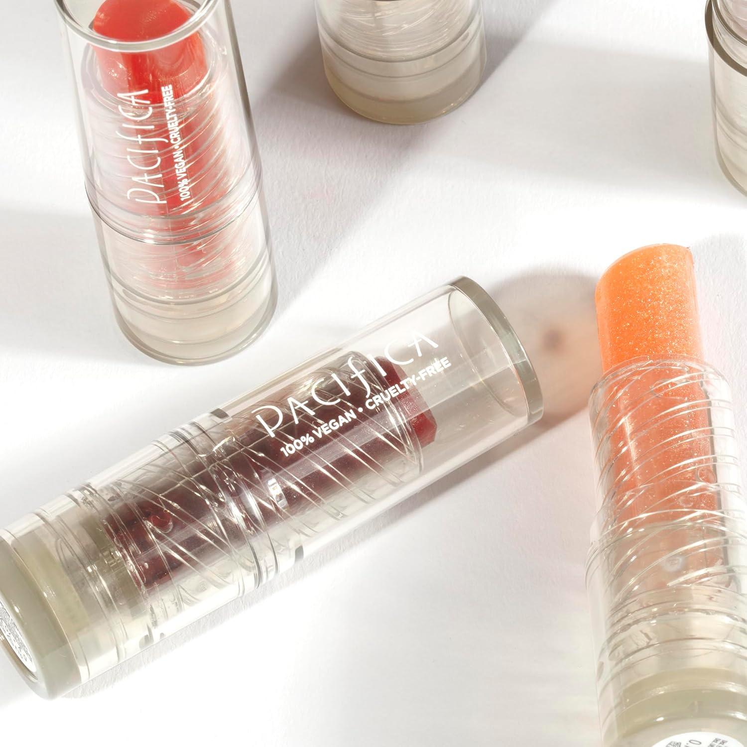 image:imagePacifica Glow Stick Lip Oil Soft Pink Sheer Hydrating Lip Gloss Balm Moisturizes Dry Lips w Vitamin E amp Natural Oils NonSticky Shine Subtle Tinted Glow Vegan amp CrueltyFree Clean Beauty 14 ozCrimson Crush