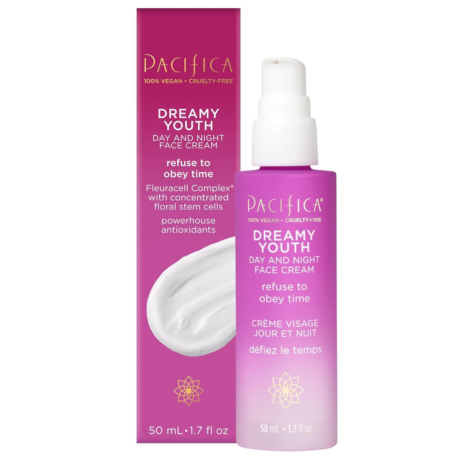 image:imagePacifica Beauty Dreamy Youth Day and Night Face Cream 17 Fl Oz Pack of 2 Moisturizer For Dry and Aging Skin Peptides Grapeseed Oil Floral Stem Cells Sulfate Paraben Free Vegan and Cruelty Free
