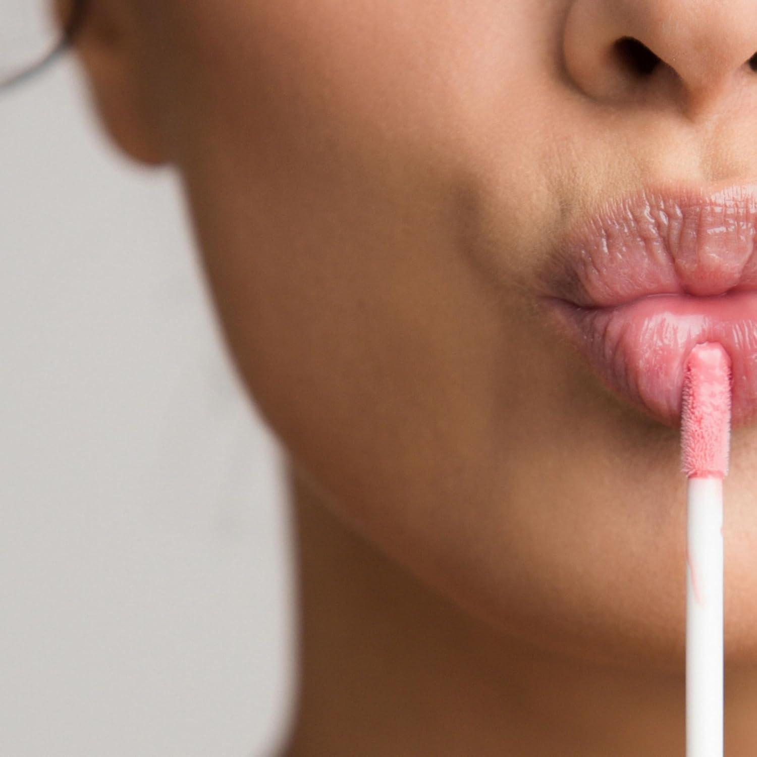 image:imagePacifica Plumping Lip Gloss Jasmine Kiss Flavored LavenderPink Tint Hydrating Lip Oil Balm NoTingle Volumizing Gloss with Shea Butter amp Jojoba High Shine Color Vegan amp CrueltyFree 014oz