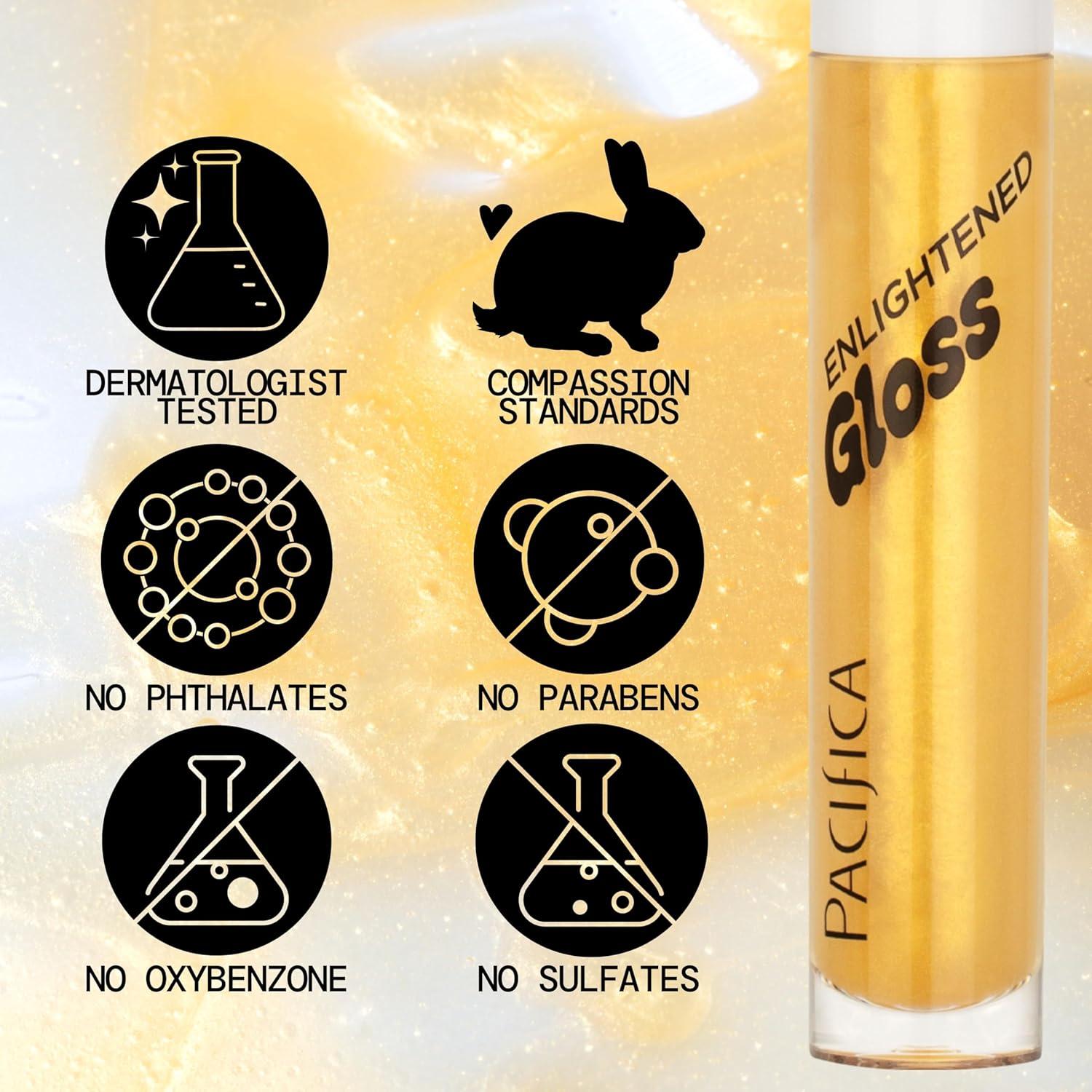 image:imagePacifica Plumping Lip Gloss Vanilla Bean Creamy Neutral Tint Hydrating Lip Oil Balm Gentle Lip Plumper wShea amp Jojoba NoSting High Shine Vegan amp CrueltyFree Clean Beauty 014oz