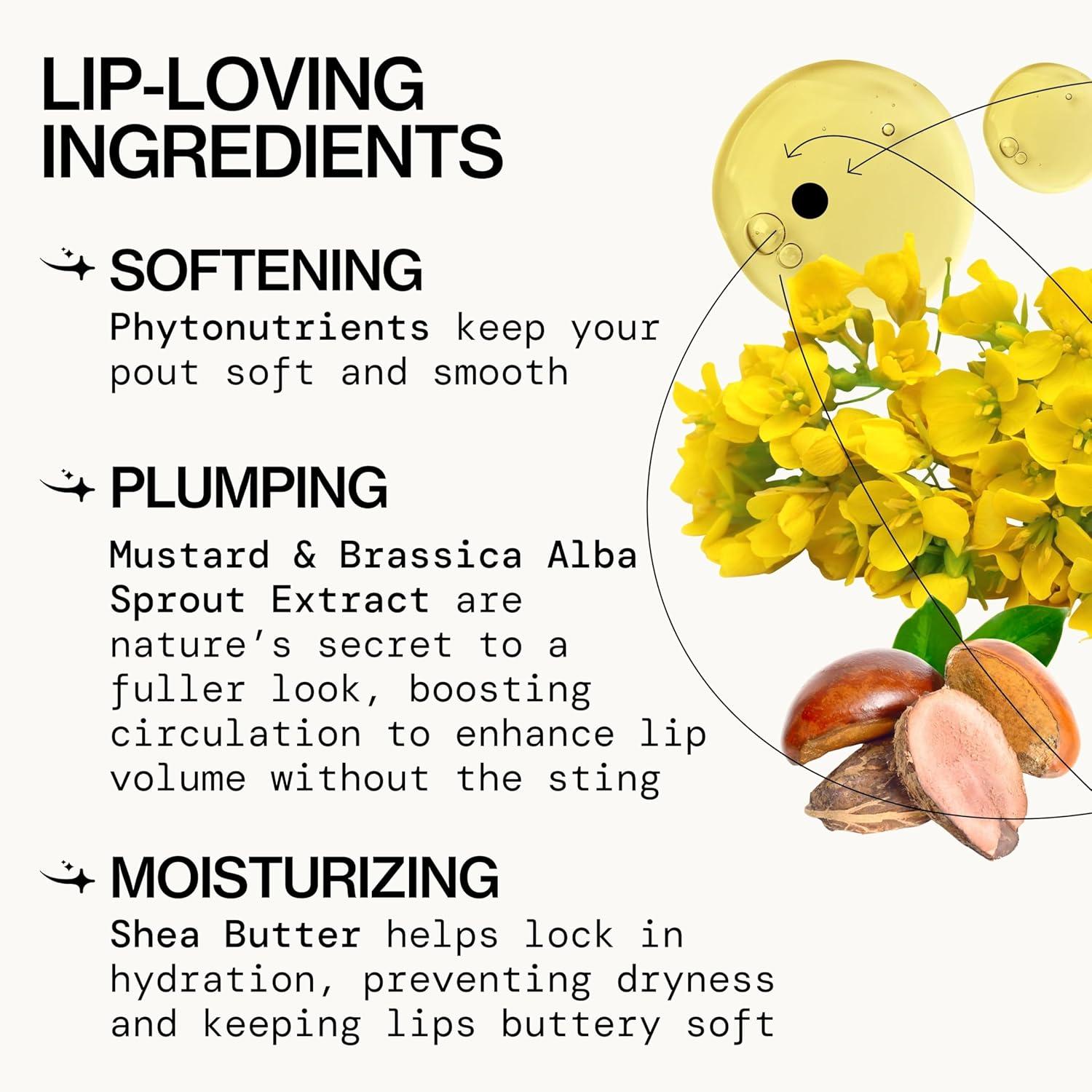 image:imagePacifica Plumping Lip Gloss Vanilla Bean Creamy Neutral Tint Hydrating Lip Oil Balm Gentle Lip Plumper wShea amp Jojoba NoSting High Shine Vegan amp CrueltyFree Clean Beauty 014oz