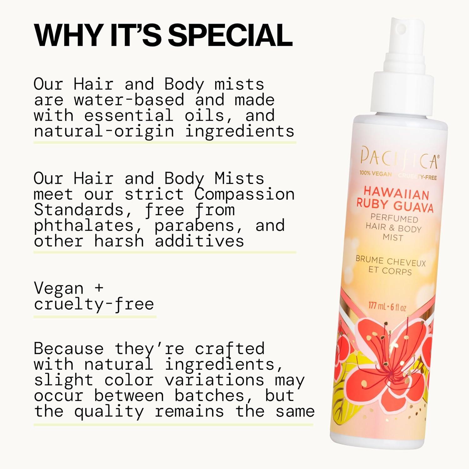 image:imagePacifica Hair amp Body Fragrance Mist Tuscan Blood Orange Sweet Citrus Scented Hair Perfume and Body Spray AlcoholFree LongLasting Clean Fragrance Vegan amp CrueltyFree 6 Fl OzHawaiian Ruby Guava