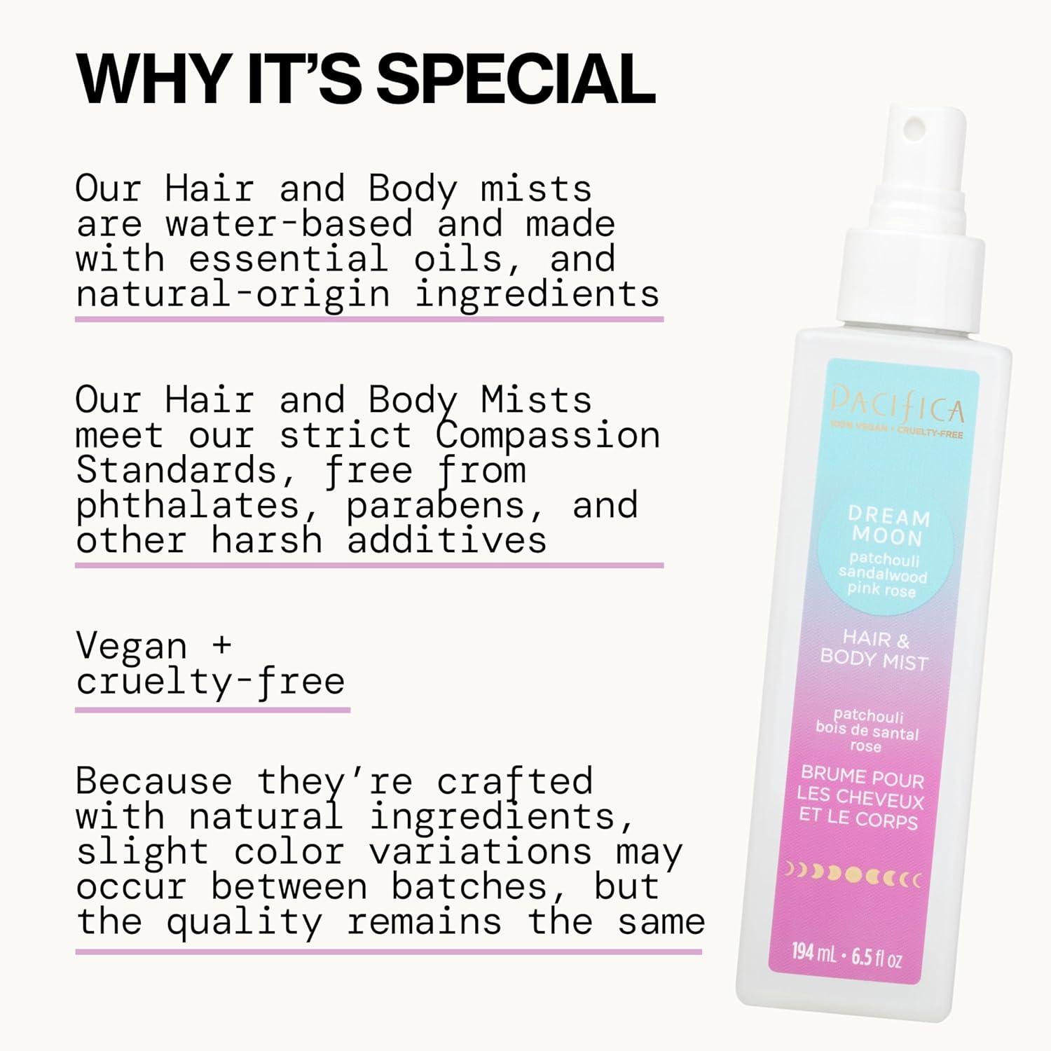image:imagePacifica Hair amp Body Fragrance Mist Tuscan Blood Orange Sweet Citrus Scented Hair Perfume and Body Spray AlcoholFree LongLasting Clean Fragrance Vegan amp CrueltyFree 6 Fl OzDream Moon