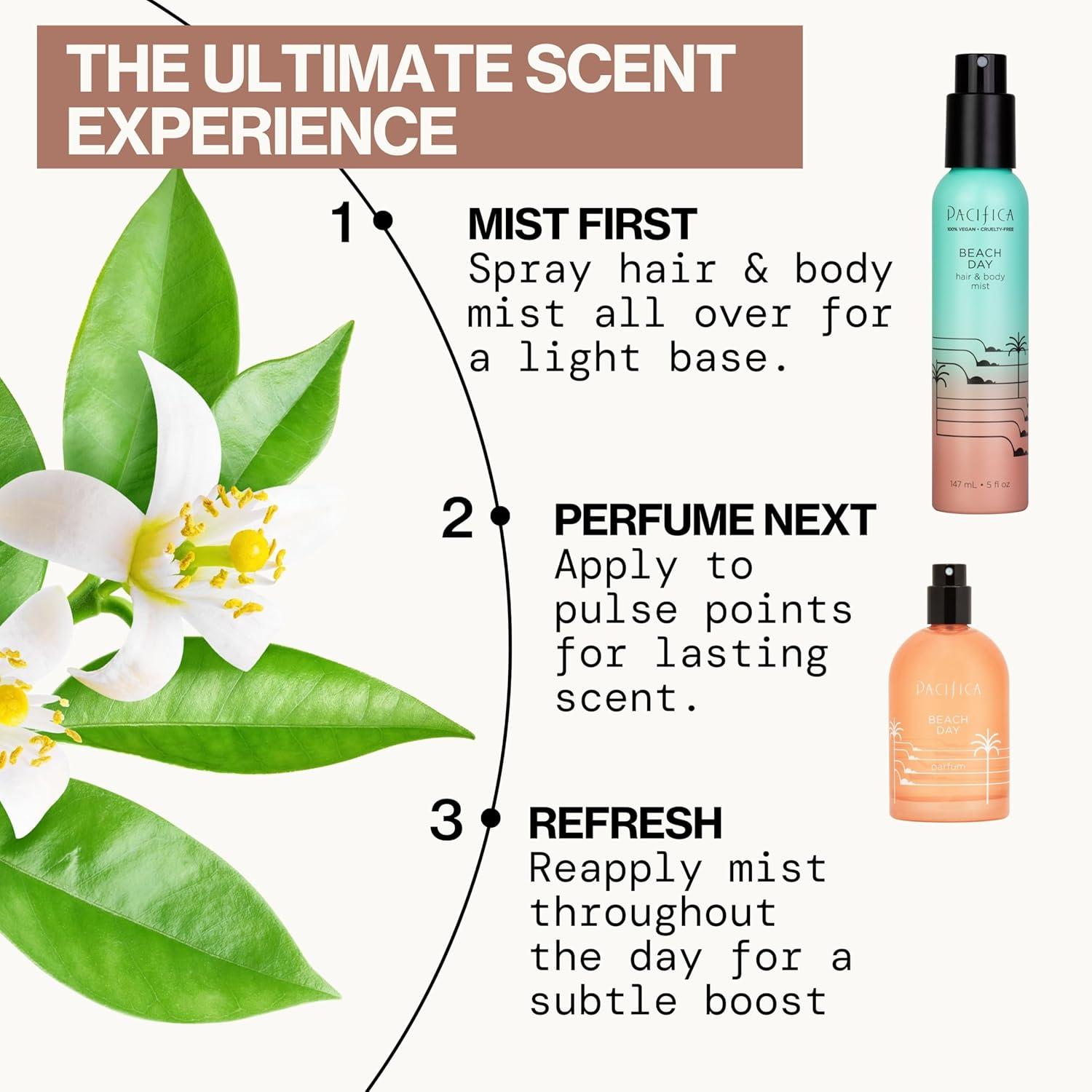 image:imagePacifica Hair amp Body Fragrance Mist Tuscan Blood Orange Sweet Citrus Scented Hair Perfume and Body Spray AlcoholFree LongLasting Clean Fragrance Vegan amp CrueltyFree 6 Fl OzNew Beach Day