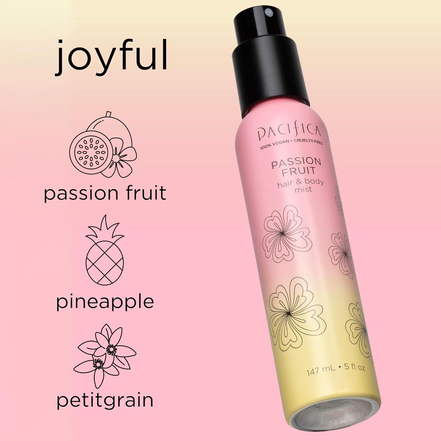 image:imagePacifica Hair amp Body Fragrance Mist Tuscan Blood Orange Sweet Citrus Scented Hair Perfume and Body Spray AlcoholFree LongLasting Clean Fragrance Vegan amp CrueltyFree 6 Fl OzPassion Fruit