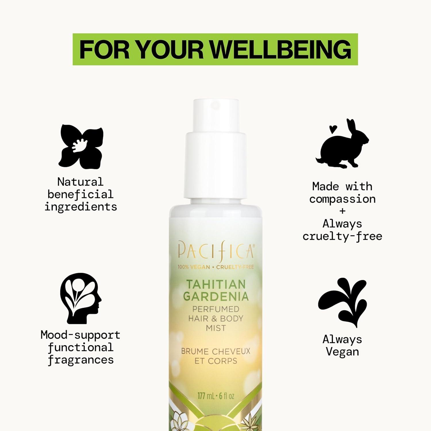 image:imagePacifica Hair amp Body Fragrance Mist Tuscan Blood Orange Sweet Citrus Scented Hair Perfume and Body Spray AlcoholFree LongLasting Clean Fragrance Vegan amp CrueltyFree 6 Fl OzTahitian Gardenia