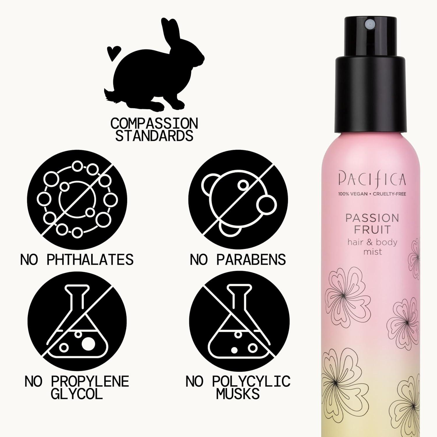 image:imagePacifica Hair amp Body Fragrance Mist Tuscan Blood Orange Sweet Citrus Scented Hair Perfume and Body Spray AlcoholFree LongLasting Clean Fragrance Vegan amp CrueltyFree 6 Fl OzPassion Fruit