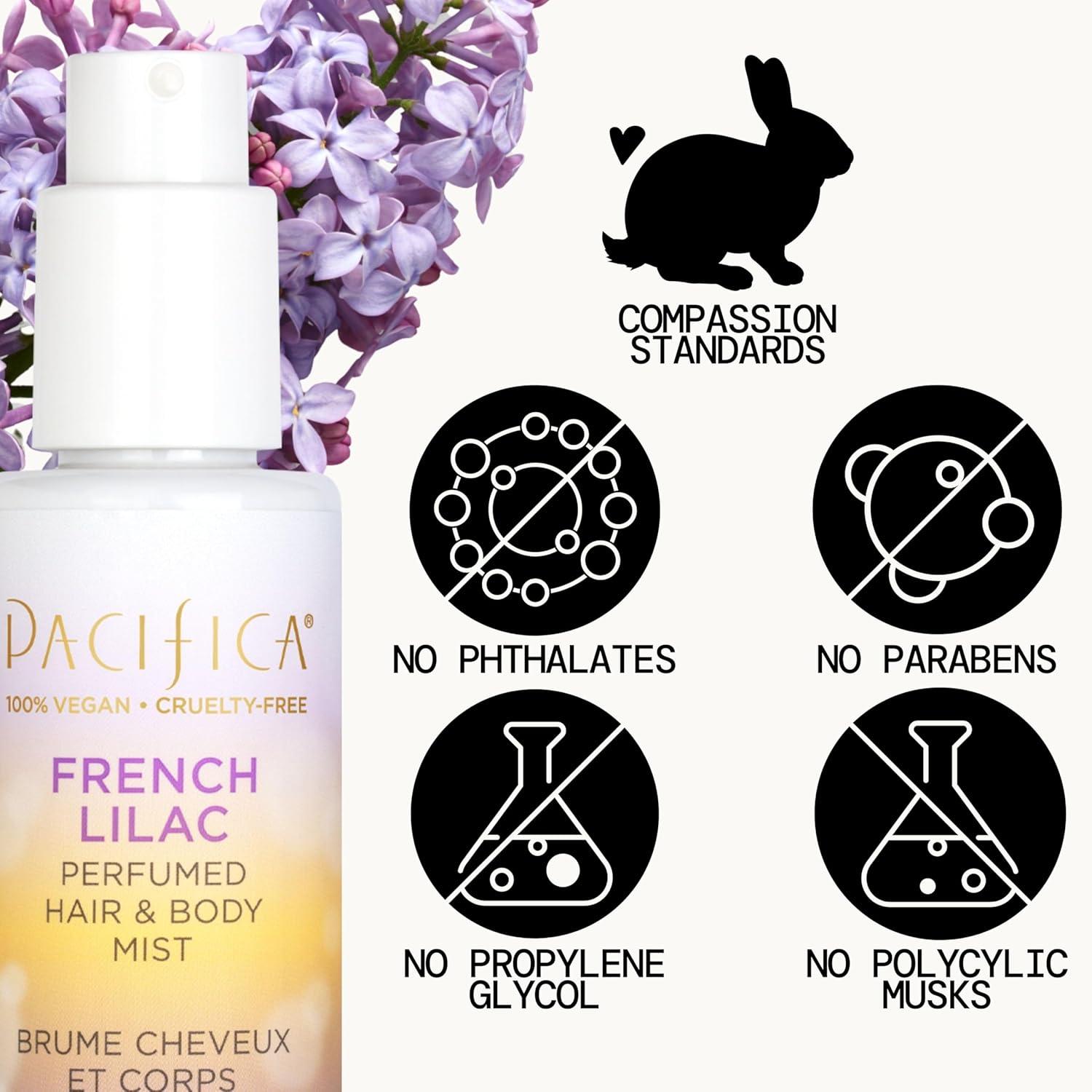 image:imagePacifica Hair amp Body Fragrance Mist Tuscan Blood Orange Sweet Citrus Scented Hair Perfume and Body Spray AlcoholFree LongLasting Clean Fragrance Vegan amp CrueltyFree 6 Fl OzFrench Lilac