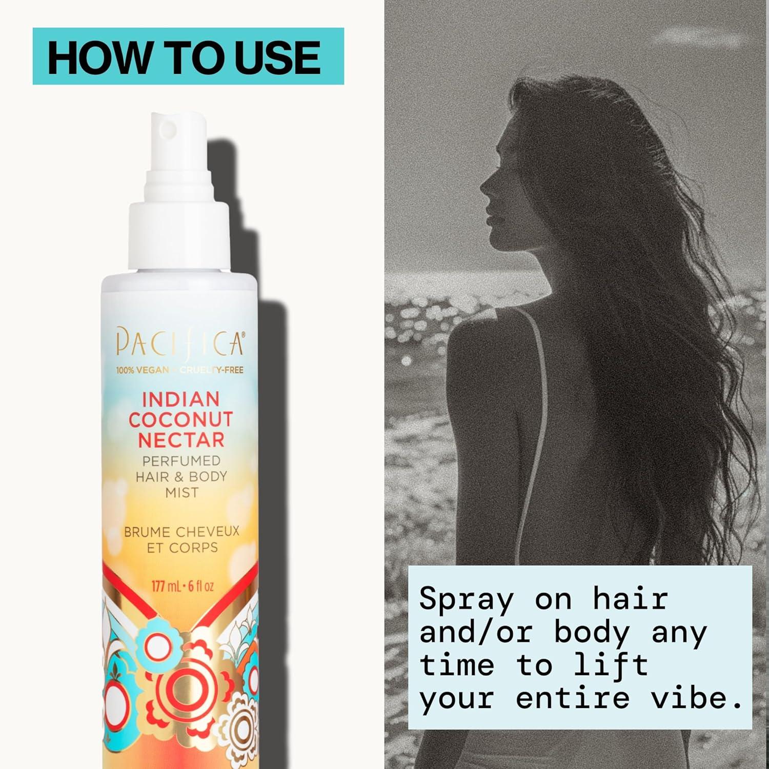 image:imagePacifica Hair amp Body Fragrance Mist Tuscan Blood Orange Sweet Citrus Scented Hair Perfume and Body Spray AlcoholFree LongLasting Clean Fragrance Vegan amp CrueltyFree 6 Fl OzIndian Coconut Nectar