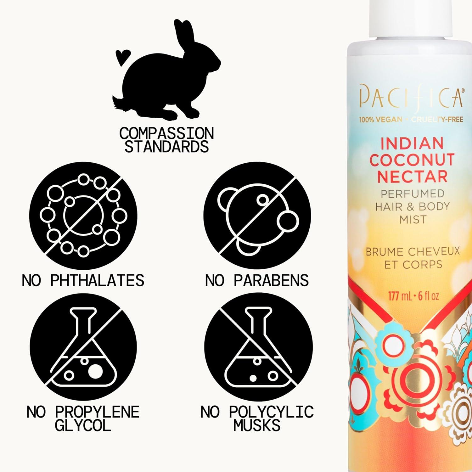 image:imagePacifica Hair amp Body Fragrance Mist Tuscan Blood Orange Sweet Citrus Scented Hair Perfume and Body Spray AlcoholFree LongLasting Clean Fragrance Vegan amp CrueltyFree 6 Fl OzIndian Coconut Nectar
