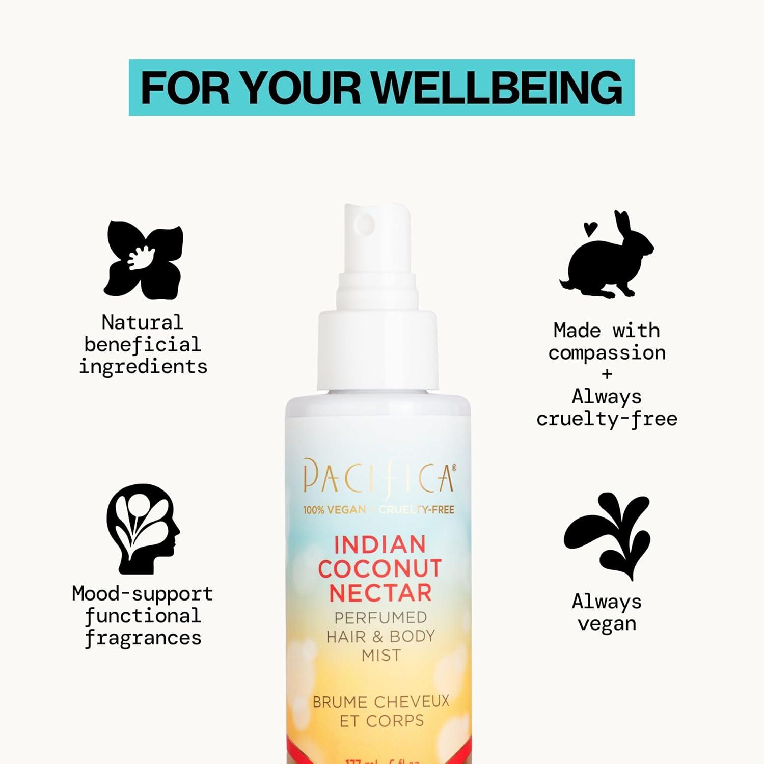 image:imagePacifica Hair amp Body Fragrance Mist Tuscan Blood Orange Sweet Citrus Scented Hair Perfume and Body Spray AlcoholFree LongLasting Clean Fragrance Vegan amp CrueltyFree 6 Fl OzIndian Coconut Nectar