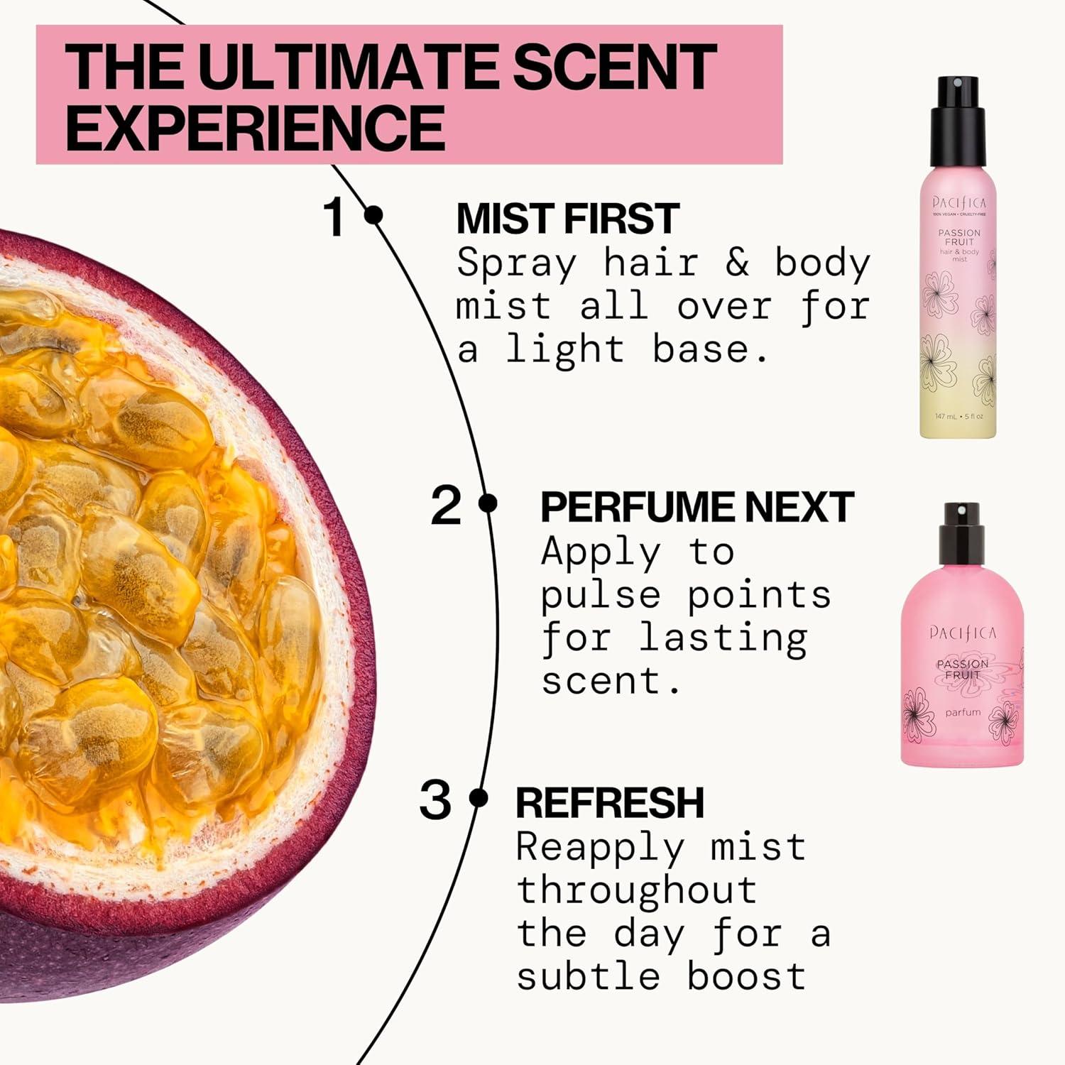 image:imagePacifica Hair amp Body Fragrance Mist Tuscan Blood Orange Sweet Citrus Scented Hair Perfume and Body Spray AlcoholFree LongLasting Clean Fragrance Vegan amp CrueltyFree 6 Fl OzPassion Fruit