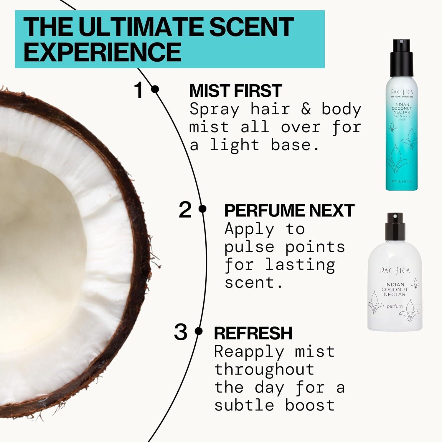 image:imagePacifica Hair amp Body Fragrance Mist Tuscan Blood Orange Sweet Citrus Scented Hair Perfume and Body Spray AlcoholFree LongLasting Clean Fragrance Vegan amp CrueltyFree 6 Fl OzIndian Coconut Nectar