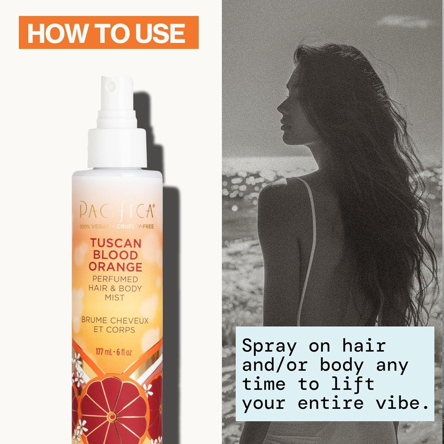 image:imagePacifica Hair amp Body Fragrance Mist Tuscan Blood Orange Sweet Citrus Scented Hair Perfume and Body Spray AlcoholFree LongLasting Clean Fragrance Vegan amp CrueltyFree 6 Fl OzTuscan Blood Orange