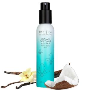 Pacifica Hair & Body Fragrance Mist – Tuscan Blood Orange – Sweet Citrus Scented Hair Perfume and Body Spray – Alcohol-Free, Long-Lasting Clean Fragrance, Vegan & Cruelty-Free, 6 Fl Oz(Indian Coconut Nectar)