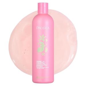 Pacifica Beauty Lavender Moon Body Wash with Pump, Bath and Shower Gel, Hyaluronic Acid, Rose, Chamomile, Moisturizing, Hydrating, Cleansing, Soothing, Calming, Relaxing, Vegan, 12 fl oz (1 Count)(Vanilla Crystal)