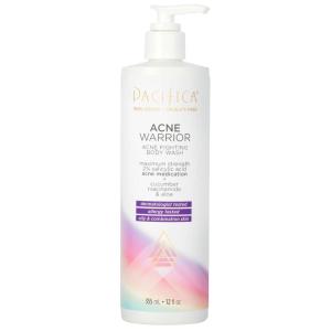 Pacifica Beauty Lavender Moon Body Wash with Pump, Bath and Shower Gel, Hyaluronic Acid, Rose, Chamomile, Moisturizing, Hydrating, Cleansing, Soothing, Calming, Relaxing, Vegan, 12 fl oz (1 Count)(Acne Warrior)
