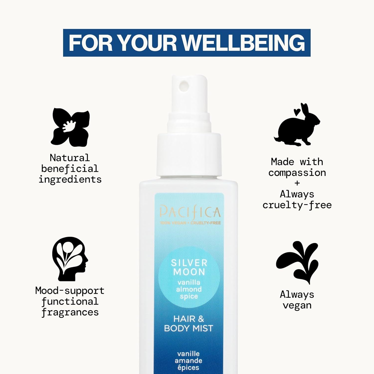 image:imagePacifica Persian Rose Perfumed Hair amp Body Mist AlcoholFree Spray Designed For HeadToToe Wear Vegan amp CrueltyFree 6 Fl OzSilver Moon