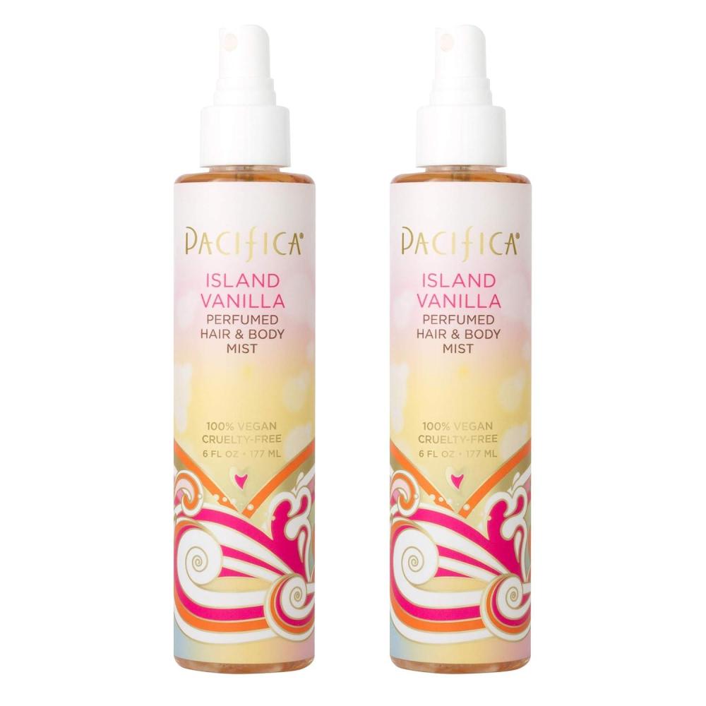 image:imagePacifica Beauty Island Vanilla All Natural Hair and Body Mist Spray 100 Vegan Cruelty amp Phthalate amp ParabenFree Clean Fragrance 12 Fl Oz Pack of 2Vanilla
