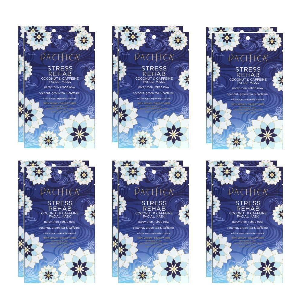image:imagePacifica Beauty Stress Rehab Coconut Caffeine Hydrating Facial Sheet Mask 12 Count