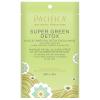 Pacifica Beauty Super Green Detox Kale & Charcoal Facial Sheet Mask, For All Skin Types, 6 Count