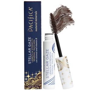 Pacifica Beauty Stellar Gaze Length & Strength Mascara, Stardust Brown, Vegan & Cruelty Free, Stardust (Brown), 0.25 Ounce