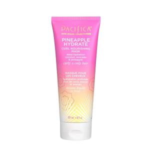 Pacifica Pineapple Hydrate Curl Nourishing Mask – Deep Conditioner Hair Treatment for Curly & Coily Hair, Hydrating Anti-Frizz Hair Mask with Avocado & Coconut Oil, Restores Moisture & Shine, 6oz