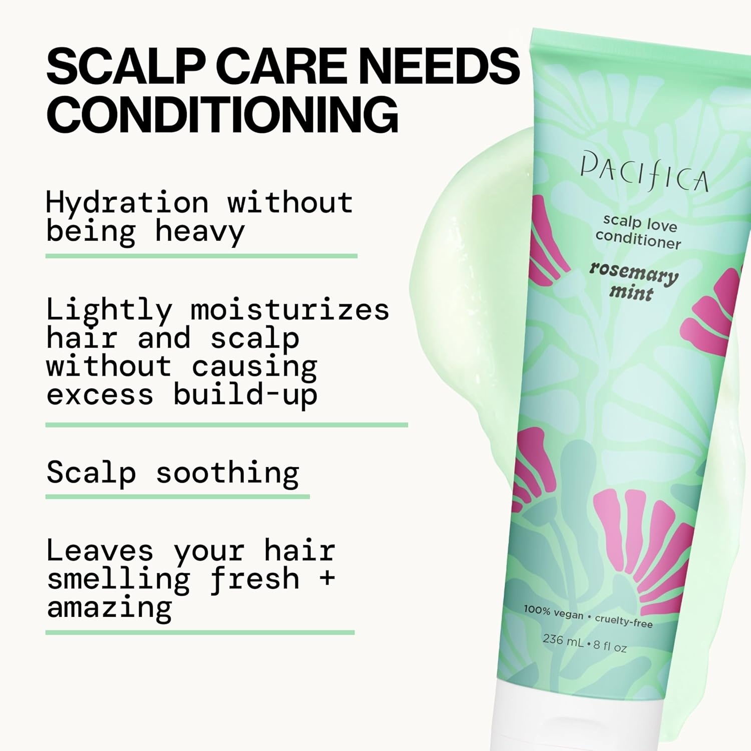 image:imagePacifica Rosemary Mint Scalp Love Conditioner for Flaky and Dry Scalp Hydrates Hair Treatment for Scalp Care wRosemary amp Peppermint Vegan Dermatologist Tested8 Ounce Pack of 1